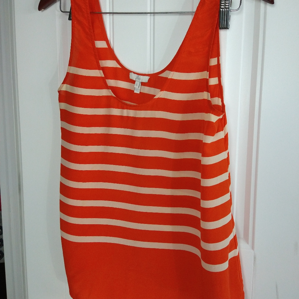 Joie 100 Silk Striped Tank